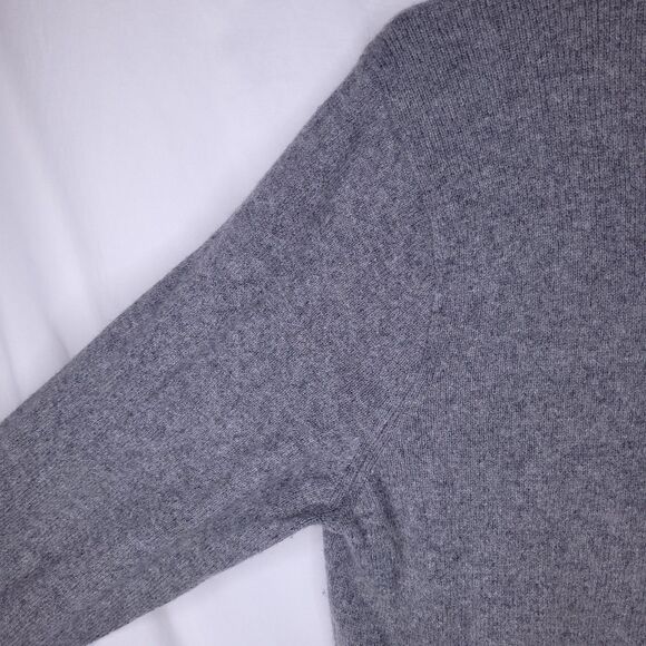 J Crew Merino Wool Sweater Mens XL Gray 1/4 Zip - Picture 3 of 11